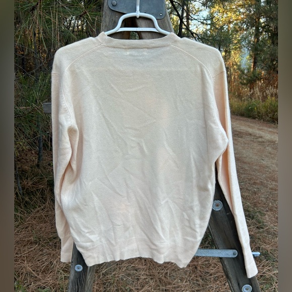 Calvin Klein 100% Cashmere size M off white long sleeve vintage sweater - Picture 6 of 6